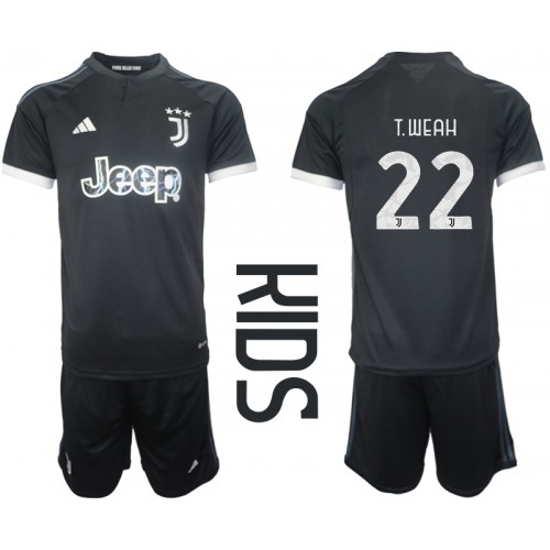 Maillot de foot Juventus Timothy Weah #22 Troisième enfant 2023-24 Manches Courte (+ pantalon court)